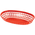 Red Oval Fast Food Basket 24cm/9.35" (Pack of 12)