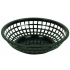 Black Round Fast Food Basket 8" 20cm (Pack of 12)