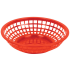 Red Round Fast Food Basket 8" 20cm (Pack of 12)