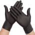 Disposable Nitrile Gloves Powder Free Black Medium (Pack of 100)