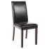Bolero Faux Leather Dining Chairs Black (Pack of 2)