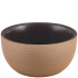 GenWare Kava Black Stoneware Ribbed Round Bowl 11.5cm/4.5" (Pack of 6)