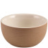 GenWare Kava White Stoneware Ribbed Round Bowl 11.5cm/4.5" (Pack of 6)