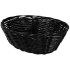 Black Polyrattan Basket Oval 18cm