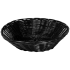 Black Polyrattan Basket Round 25cm