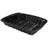 Black Polyrattan Basket Rectangular 23x15cm