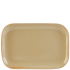 Rustico Flame Rectangular Plate 34.5x23.5cm/13.58x9.25" - Overhead