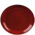 Rustico Lava Bistro Oval Plate 29.5x26cm/11.5x10.25inch x 12