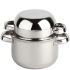 Stainless Steel Mussel Pot with Lid 20cm