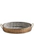 Vintage Steel Serving Tray Antique Brass 31cm/12.2" (Pack of 6)