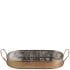 Vintage Steel Serving Platter Antique Brass 34cm/13.4" (Pack of 6)