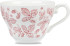 Vintage Prints Cranberry Georgian Tea Cup 7oz