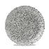 Raku Jasper Grey Evolve Coupe Plate 8.67 Inch