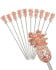 Copper Pineapple Garnish Picks Reusable Pack of 10