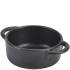 Forge Stoneware Black Cast Iron Effect Casserole Dish 9 x 4cm (Pack of 6)