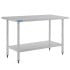 Stainless Steel Centre Table Food Prep Work Bench 1200 x 600mm