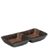 Oxy Divided Dish 12 x 6cm/4.5 x 2.25" (Pack of 6)