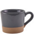 GenWare Kava Dark Grey Stoneware Coffee Cup 285ml/10oz (Pack of 6)