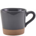 GenWare Kava Dark Grey Stoneware Coffee Cup 340ml/12oz (Pack of 6)