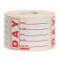 Removable Food Rotation Labels Red Day Label 50x65mm (Roll of 500)