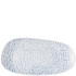 Churchill Inked Cascade Indigo Opal Organic Oblong Platter 35 x 15cm (Pack of 12)
