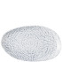 Churchill Inked Cascade Indigo Natural Oblong Platter 22 x 13cm (Pack of 6)