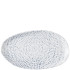 Churchill Inked Cascade Indigo Natural Oblong Platter 26 x 15cm (Pack of 6)