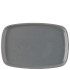 Churchill Emerge Seattle Grey Oblong Plate 22 x 15cm/8.75 x 6" (Pack of 6)