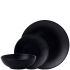 Dudson Evo 18 Piece Dinner Set Jet Black