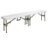Bolero Centre Folding Bench White 6ft