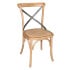 Bolero Bentwood Chairs with Metal Cross Backrest Natural (Pack of 2)