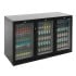 Polar Back Bar Bottle Cooler Beer Fridge Triple Door Hinged 330 Litre