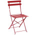Bolero Perth Red Pavement Style Steel Folding Chairs (Pack of 2)