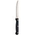Black Handled Steak Knife Full Tang Serrated Pointed Tip (Pack of 12)