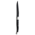 Laguiole Black Handled Steak Knife Black Blade (Pack of 12)