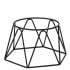 Matt Black Plate Riser 16.5x13cm (Pack of 6)