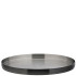 Brushed Black Round Plate 23cm/9" (Pack of 6)	