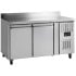 Tefcold Counter Fridge with Splashback 2 Door 282 Litre