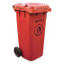 Wheelie Bin Red 120 Litre