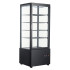 Grapuel Four Sided Glass Display Fridge Black 238 Litre 