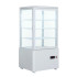 Graupel Four Sided Glass Display Fridge White 68 Litre