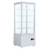 Grapuel Four Sided Glass Display Fridge White 98 Litre