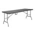 Bolero Rattan Rectangular Centre Folding Table Black 6ft