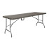 Bolero Rattan Rectangular Centre Folding Table Brown 6ft