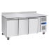 Prodis Three Door Stainless Steel Counter Fridge 416 Litre