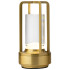 Cuba LED Cordless Table Lamp Brushed Gold 17.5cm