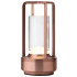 Cuba LED Cordless Table Lamp Brushed Copper 17.5cm