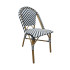 Bolero Parisian Style Rattan Side Chair Black (Pack of 2)