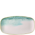 Churchill Homespun Accents Aquamarine Chefs Oblong Plate 18.9 x 35.5cm/7.38 x 13.88" (Pack of 6)