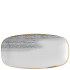 Churchill Studio Prints Homespun Accents Jasper Grey Chefs’ Oblong Plate 30 x 15.3cm/11.75 x 6" (Pack of 12)